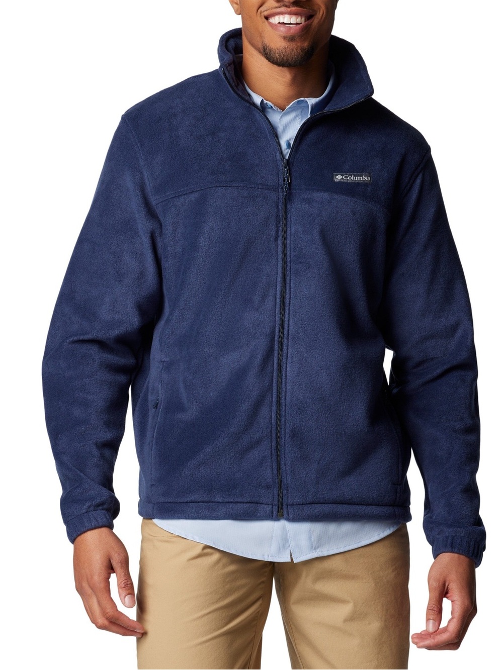 Columbia Men's Dark Navy Full-Zip Fleece Jacket